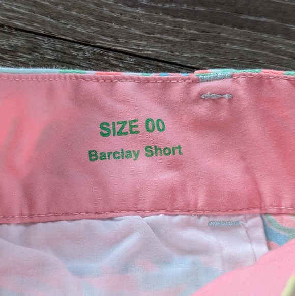 Lilly Pulitzer Barclay Shorts in Make A Splash Size 00 - Picture 4 of 7